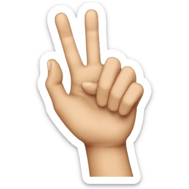 Una mano formando una L sticker