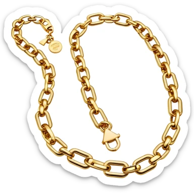 Prada luxury chain necklace sticker