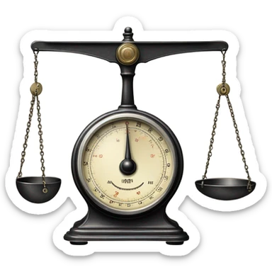 old fashioned scale weight sticker