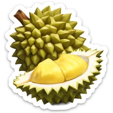 Durian fruit sticker