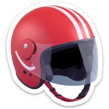 Tarkov-Killa emoji, close-up of helmet with red visor red stripes sticker