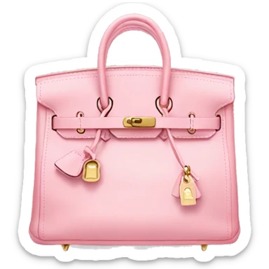 Baby pink birkin bag sticker