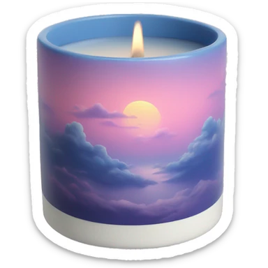 Aesthetic sky candle  sticker