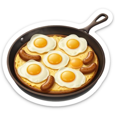 sausage and eggs sticker