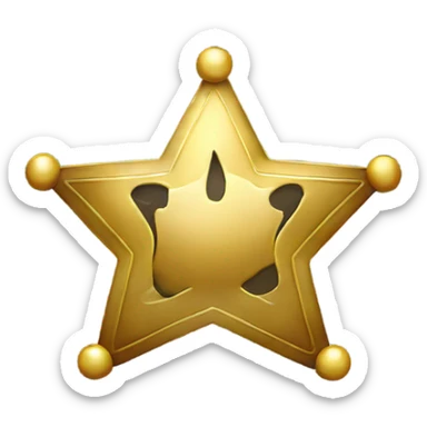 sheriff badge sticker