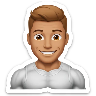 persona musculosa sticker