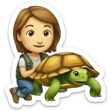 Cailloux sur tortue sticker