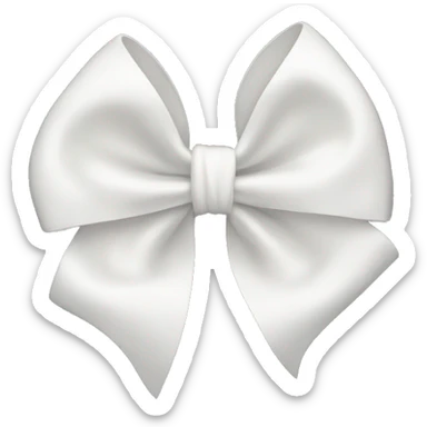 white bow sticker