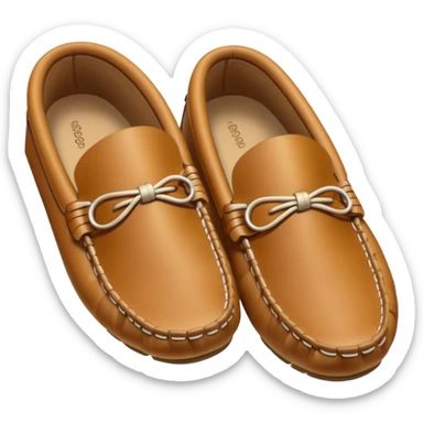 tan moccasins sticker