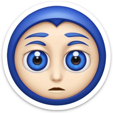 lapis lazuni with eyes cartoon sticker