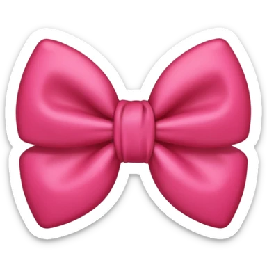 pookie bow red colour emoji  sticker