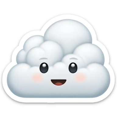 comic think cloud with three dots, no text sticker