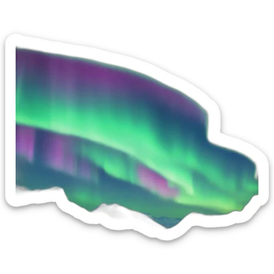 Northern-lights sticker