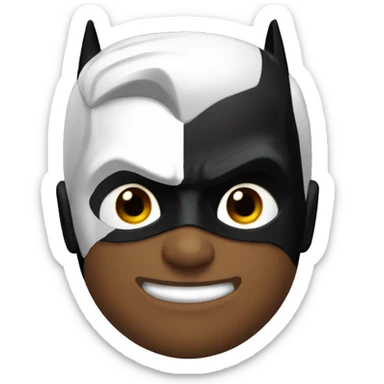 White batman black robin sticker