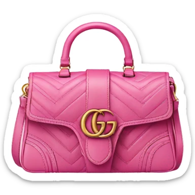 Pink Gucci bag sticker
