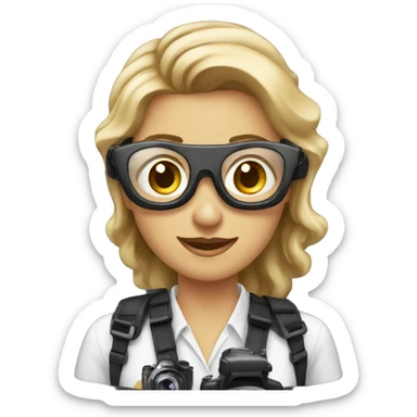 Women  photographer Burnett  sticker