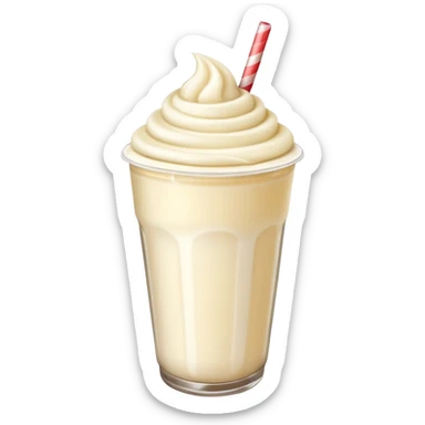 Milkshake vanilla takeaway  sticker