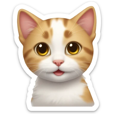 Cute Kitten best friends sticker