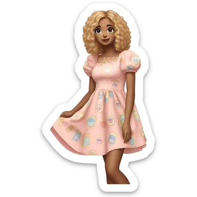 babydoll dress sticker