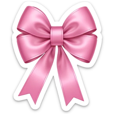 pink iphone with ribbon sticker