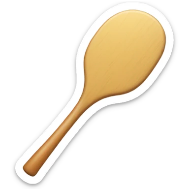 A very simple paddle icon with a small wave motif sticker