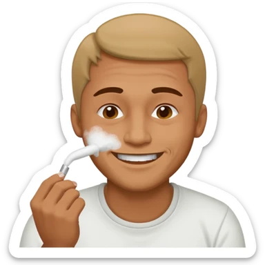 Guy snorting cocaine emoji sticker