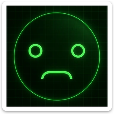 Create a variant of the dark CIA-inspired style image with a green glowing grid overlay, maintaining the dark and mysterious atmosphere. sticker