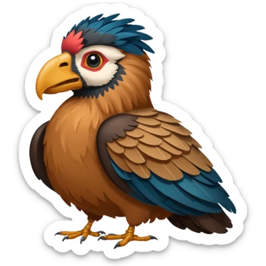 Create a Merchant and Condor fusion emoji sticker