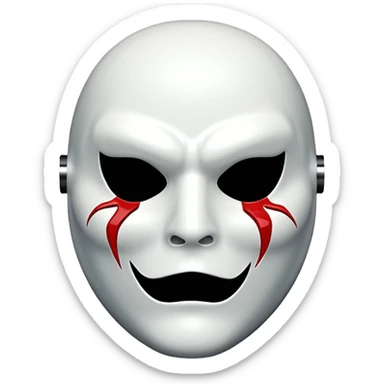 Spooky Killer Mask sticker