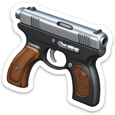 A handgun sticker