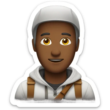 Person in gondola  sticker