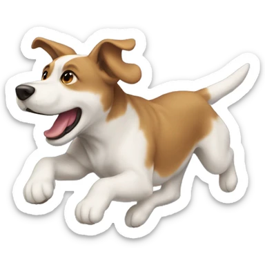 Perro volando  sticker