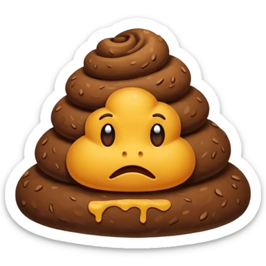 piece of poo sticker