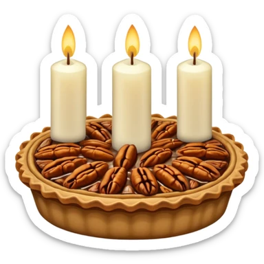 Pecan pie birthday sticker