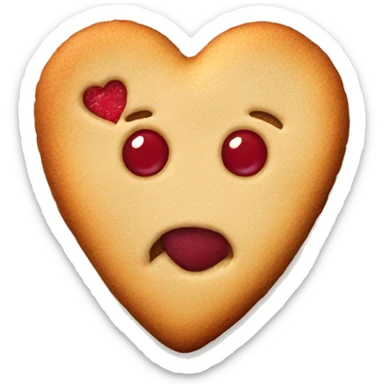 Jam heart cookie sticker