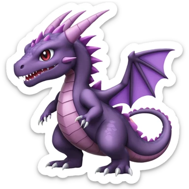 Larvitar-Palkia-Axew-fusion sticker