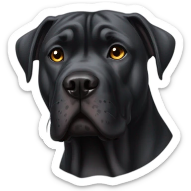Black cane corso  sticker