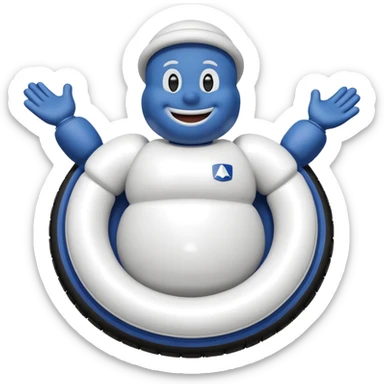 Boneco pneu michelin sticker