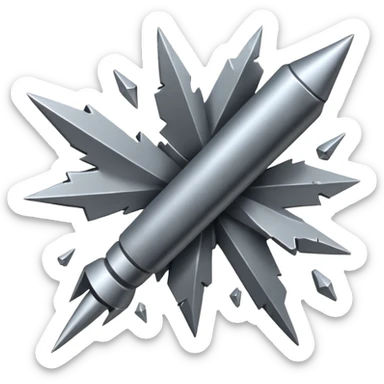 falling debris sticker