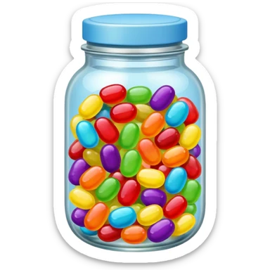 Jellybean jar sticker