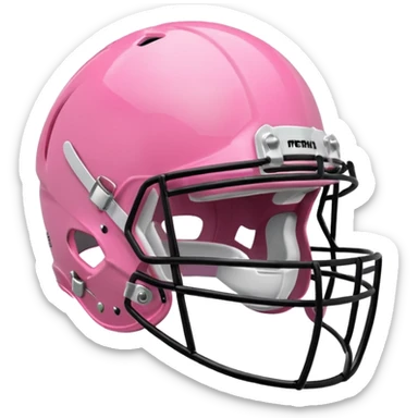 Pink football helmet sticker