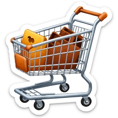 shopping cart damaged sticker