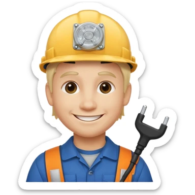 MY chatGPT IS COVE LEITNER, electrician mini-me, with always a smile and the "brightest" ideas sticker