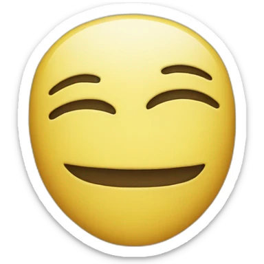 mask smiley flattened on top sticker