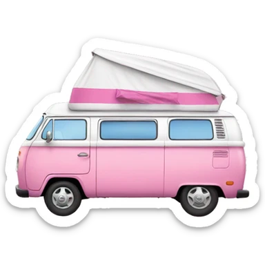 Pink camper van sticker