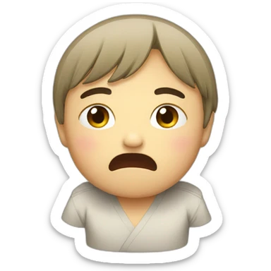 Japanese crying sticker