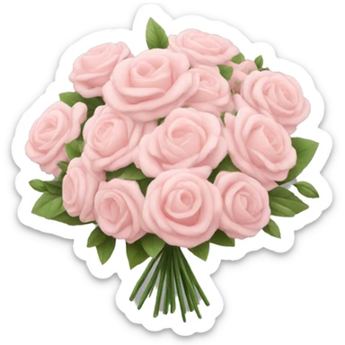 light pink bouquet  sticker
