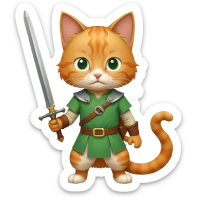 katze als link charakter sticker
