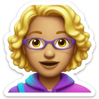 maggie in a neon font sticker