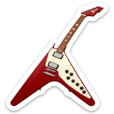 Gibson Flying V, electric guitar sticker